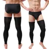 Men's Socks Men's Long Tube Black Sports Bottoming Ninth Training Knee Pads Men StockingsMen's