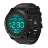 Digital Watches for Men LED Sports Watch Glass Dial 50M Waterproof Silicone Wristwatch Montre