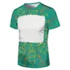 Mehrere Partyversorgungen Sublimation gebleichte T-Shirt-Hitze-Übertragung Bleichhemd Hemd vollständig Polyester T-Shirts US-Größen für Männer Frauen GC1018X2