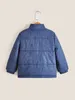 Toddler Boys Zip Up Letter Graphic Puffer Coat SHE