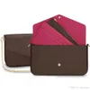 3A luxurys bag wallet favorite multi accessories women Crossbody Purse Messenger bags Handbags designers shoulder lady Leather 3 pcs/set with box