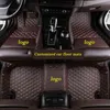 HYFNTFカスタムカーフロアマット用Hyundai Santa Fe IX25 Solaris IX35アクセントElantra Veloster Genesis Veracruz Tucson Car Carpet W220328