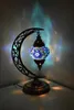 Tischlampen türkische Mosaik -Lampe Crescent English Halbmond Marokkanische Schatten Muttertag Geschenktable