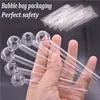 4 polegadas de óleo de vidro queimador de tubo colher pyrex queimador de óleo tubos de vidro tubos de mão fumantes para acessórios para fumantes ToBacco Tool Stock nos EUA