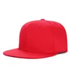 Berretto con visiera piatta Cappello snapback classico Vuoto Tesa regolabile Fascia alta Fascia alta Colore alla moda Stile tinta unita Berretto da baseball per bambini Adulti Solido