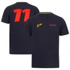 F1 T-Shirt 2022 Yarış Takımı Sıradan Takım Sürücüsü T-Shirt Yaz Fan Kısa Kollu T-Shirt Özelleştirilebilir