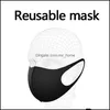 Ice Silk Cotton Mask Masques anti-poussière réutilisables pour le visage Antibactérien Lavable Drop Delivery 2021 Housekee Organization Home Garden K