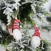 Kerstdecoraties ornamenten houten geschenkdoos bos oude man hanger gezichtloze pop kleine boomdecoratie kindercadeaus2022Christmas