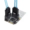 Câbles d'ordinateur connecteurs 3.0 double Ports vers Mini PCI-E PCI Express adaptateur convertisseur disque dur carte d'extension ZIHANComputer