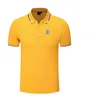 Lech Poznan erkek ve kadın polo gömlek ipek brokar kısa kollu spor yaka t-shirt logosu özelleştirilebilir