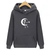 Kadın Hoodies Sweatshirts Hoodie Bayanlar Erkekler Harajuku Kawaii Giysileri Uzun Kollu Gevşek Polar Estetik Giyim Kafatası Raf Baskı Koleksiyon