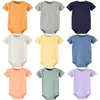 Rompers zomer Baby Bodysuit voor Geboren vaste kleur katoen romper baby jumpsuit peuter meisje jongen kleding kinderkleding met kinderen