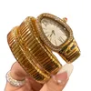 Mulheres de luxo pulseira relógios cobra ouro moda diamante relógio Top marca banda de aço inoxidável senhora relógios de pulso para senhoras natal presente do dia das mães dos namorados