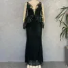 Casual Dresses Sequins Elegant Abaya Dubai Kaftan Muslim Party Long Maxi Dress African Evening Women Robe Femme Caftan Islam ClothingCasual