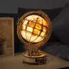 Robotime Rokr Curious Discovery Series 3D Wooden Puzzle Games Assembly Telescope Orrery Globe Model Buliding Kits 장난감 선물 선물 St 220715