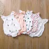 Baby Girls Romper Summer Infant Unisex Newborn Sleeveless Girls Print One-pieces Jumpsuit Baby Cotton Linen Soft Clothes Outfits G220521