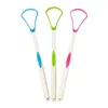 1pcs 3 Renk Yararlı Dil Sıyırıcı Bakım Fırçası Yeni Nefes Maker Temizlik El Kitabı Diş Fırçası Oral Temiz Hijyen 220614