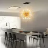 Lampes suspendues Luminaire industriel en verre pour lustre de cuisine Plafond Hanglampen Ventilador De Techo Salon DécorationPendentif