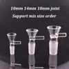 Acessórios para fumantes Penas da tigela Bongas Bongs BONGS ACESSÓRIOS DO RÍPIMENTO DE FUNNO DE FUNNO RESIMENTOS QUARTZ RELIGES 18MM 14MM 10MM MASEME