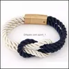Charm Bracelets Bracelet For Women Trendy With Magnetic Clasp Bow Leather Bangles Men Jewelry Drop Delivery 2021 Sport1 Dhegc