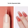 240pcs in Gel X Nails Tips Acrylic Coffin Fake Extension System Full Cover False Nail Sculpted Press on Capsule Art Tools 220716