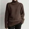 2021 Новый осенний зимний плавник Основной теплый свитер для женщин Корейский мягкий вязаный вязаный вязаный ветер J220729
