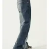 Men's Jeans Flared Mens Contrast Color Tie-Dye Gradient Slightly Man Clothing 2022 Four Seasons Korean Casual Bell Bottom JeansMen's