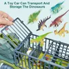 Enfants Dinosaur Transport Car jouet surdimensionné inertiel Truck Tire Back Vehicle With Gift for Kids Boy 220507