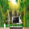 Страна фото обои на заказ современный лебедь озеро водопад пейзаж обои для гостиной спальня 3d обои бамбука