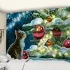 Tapisseries décoration de noël conte de fées Animal Kawaii maison tapisserie scène bohème fond tenture murale