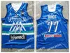 New Mens 2021 Hot Slovenia Luka Doncic #77 Basketball Jerseys Blue Unicersidad Europea #7 Madrid White Jersey Stitched Shirts S-XXL