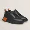 Top Quality Modern Sporty Look Bouncing Sneakers Shoes Knit Calfskin Light Rubber Sole Trainers Technical Canvas Suede Outdoor Comfort Walking