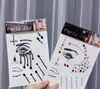 Güzellik Moda Yüzü Göz Sticker Vücut Gems Mücevher Rhinestone İnci Festival Partisi Aksesuar ve Tırnak Sanat Süslemeleri İçin Kendinden Yapışkan Kristal Makyaj Elmasları 7.5inch