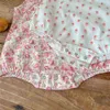 Chinese stijl zomer pasgeboren kinderen babymeisjes cheongsam kleren rompelt babymeisjes mouwloze jumpsuit 0-3 jaar schattige babykleding G220517
