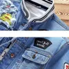 2022 jaqueta jeans masculina moda de outono cool moda masculino jackets jackets primavera casual fora do suporte de colarinho de moto cowboy y220803