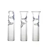 Smoking One Hitter Pipes MINI Clear 38MM Glass Filter Tip Tobacco Herb Cigarette Holder Filter pipe for rolling paper