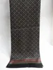Bufanda larga de seda de morera 100% para hombre, pañuelo de doble capa, fiesta de oficina, negro