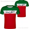 KOWEÏT t-shirt bricolage gratuit sur mesure nom numéro kwt t-shirt drapeau de la nation kw état koweïtien arabe collège imprimé po vêtements 220702