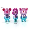 USB Mini Fan Partisi Favor Şarj Edilebilir Paketler El Electroplating Bear Açık Yaratıcı Masaüstü Sessiz Şarj Taşınabilir Threes7983714