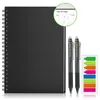 ذكية قابلة لإعادة الاستخدام محفوظة محفوظة حلزوني A4 Paper Paper Notepad Pocketbook Journal Journal School Drawing Gowning 220707