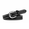 Belts 43'' Punk Style Women PU Leather With Simple Round RivetsBelts