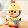 Poupée pingouin à capuche mignonne de 25cm, jouet en peluche pour enfants, sac à dos