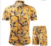 2 pièces ensembles été pour hommes survêtements chemise hawaïenne Shorts ensemble imprimé fleuri tenues vêtements de plage vêtements hommes 2022 vêtements décontracté