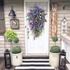 Decorative Flowers & Wreaths Rustic Spring Wreath Flower Farmhouse Garland Front Door Swag Wall Hanging For Garden Home Decoration Wedding D