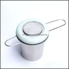 Colanders Strainer Keukengereedschap Keuken Eet Bar Home Garden Herbruikbare mesh thee infuser roestvrijstalen zeef losse bladtheepot spi