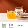 Bicchieri Tazze da caffè creative Bilancia Tazza di vetro Coppia Tazza d'acqua Modello Sun Eye Bicchieri Colazione domestica Tazze Mlik