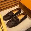 A4 2022 Top Designer Mens Plaid Embossing Leather Loafers shoe Men's Luxury Italian Handmade Moccasins Man Casual Slip-on Flats Driving Shoes size 38-46