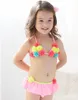 Floral Cute Kids Baby Girl Bikini Sets Swimsuit Swimwear Bathing Suits Toddler Swimming Costume Two-pieces Beach Biquini 220426