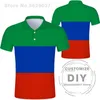 Daguestão Polo Camisa Grátis Custom Made Makhachkala Polo Camisa Impressão Bandeira DIY Rússia Rússia Rossiya Kizlyar Khasavyurt Roupas 220702