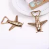 Creative Airplane Bottle Opener Antique Plane Shape Beer Opener Gift Party Favors Kitchen Aluminum Alloy Airplanes Beers